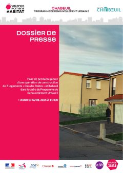 Communiqué de Presse - Pose de Première Pierre au Clos Des Poètes à Chabeuil