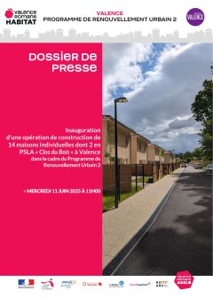 Communiqué de Presse - Inauguration du Clos du Bois à Valence