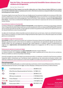 Communiqué de Presse - Inauguration du Clos Raphael à Pont de l'Isère
