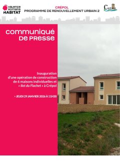 Communiqué de Presse - Inauguration Ilot du Flachet à Crépol