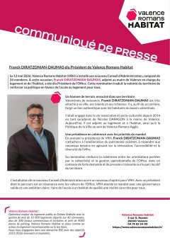 Communiqué de Presse - Nouveau Président