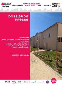 Communiqué de Presse - Inauguration de la Sirène à Romans/Isère
